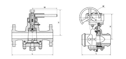 美(mei)标壓力平(píng)衡式倒裝(zhuang)油密封旋(xuan)塞閥
